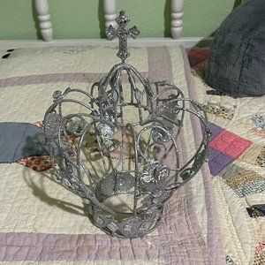 SILVER TIARA DECORATION